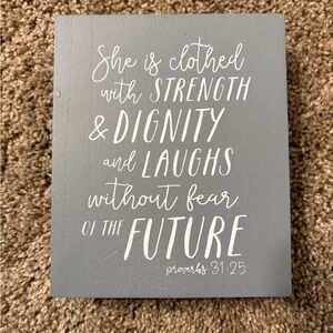 Gray Inspirational Wall Art Decor